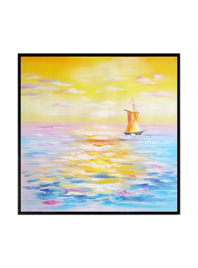 竖版向日葵餐厅欧式风花卉装饰画
