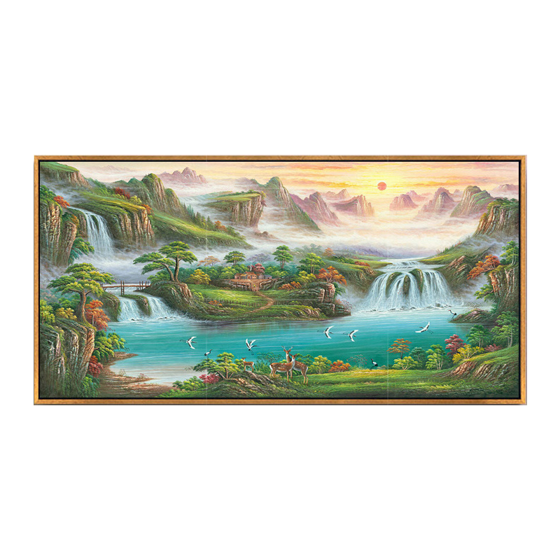 聚宝盆手绘油画油画手绘