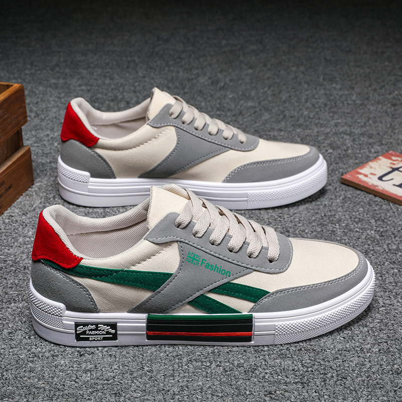 2025冬季新款男鞋男士潮流帆布鞋低帮百搭休闲鞋韩版运动潮鞋板鞋