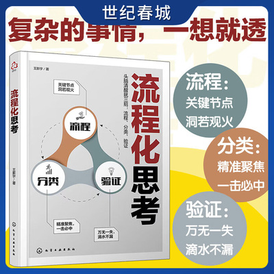 流程化思考 头脑清醒就三招 流程分类验证 系统性思维理科思维训练 时间分配时间管理 流程化思维训练培训教程HG