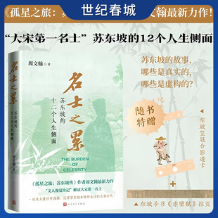 名士之累 苏东坡的十二个人生侧面 孤星之旅作者周文翰新作 解读大宋第一名士 还原苏东坡和他所生活的北宋时代MW