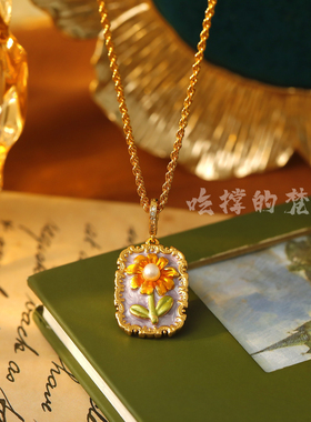 走进油画耳饰合金独特小众女