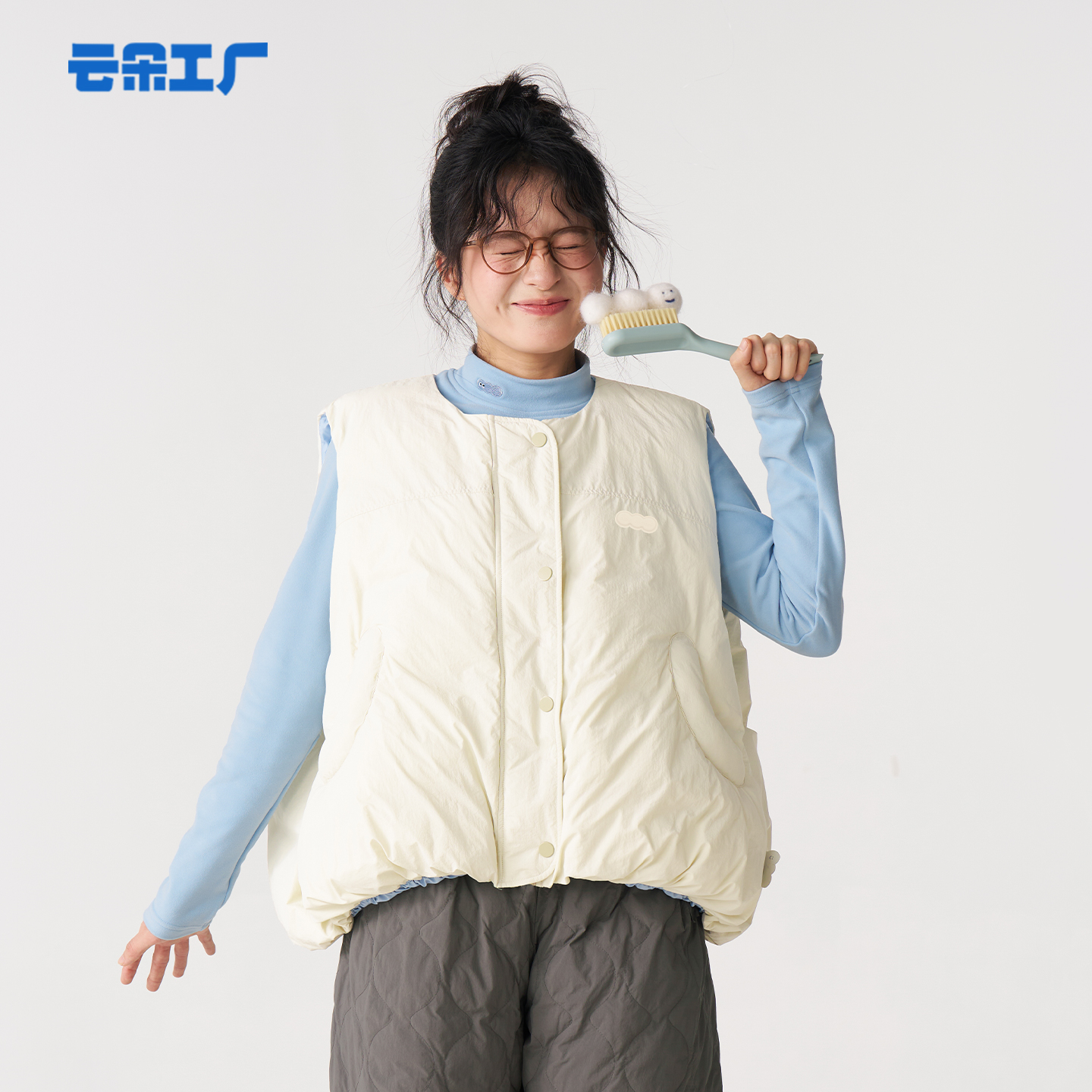 云朵工厂云朵面包棉马甲