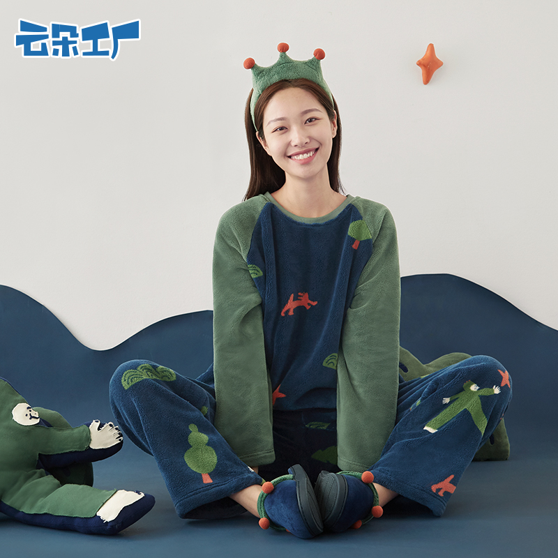 云朵工厂印花圆领家居服