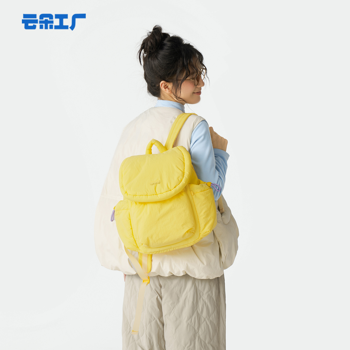 云朵工厂云朵填棉休闲双肩包
