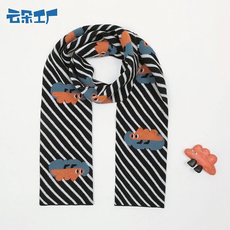 云朵工厂围巾小怪兽卡通形象设计