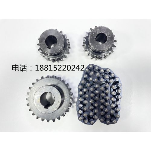 全新M1080无心磨床链条 链轮 M1080B无心磨导轮无声链条66节 80节