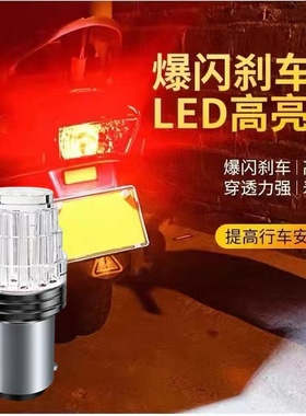 适用新大洲NS125T本田NS125D摩托车led爆闪刹车灯 常亮尾灯后车灯