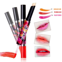 Thái Lan Mistine Double Lip Gloss Lip Lipstick Liquid Liquid Not Decoloring Lasting Moisturising Bites Lip Makeup Chính hãng - Son bóng / Liquid Rouge 	son bóng estee lauder pure color envy