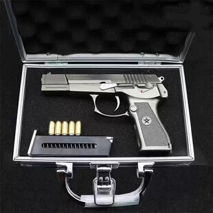 1：2.05教具92式 手抢不可发射 手枪模型全金属抛壳玩具枪男孩拼装
