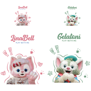 玲娜贝儿杰拉多尼公仔印花辅料装饰贴柯式热转印烫画图案