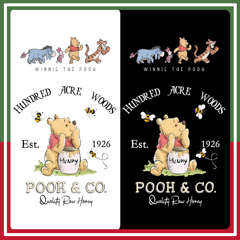 新款维尼熊T恤卫衣白墨烫画高弹无胶边,纺织面料/辅料/配套,烫画/烫图/烫钻,淘宝优惠券,粉丝福利购,淘宝优惠卷