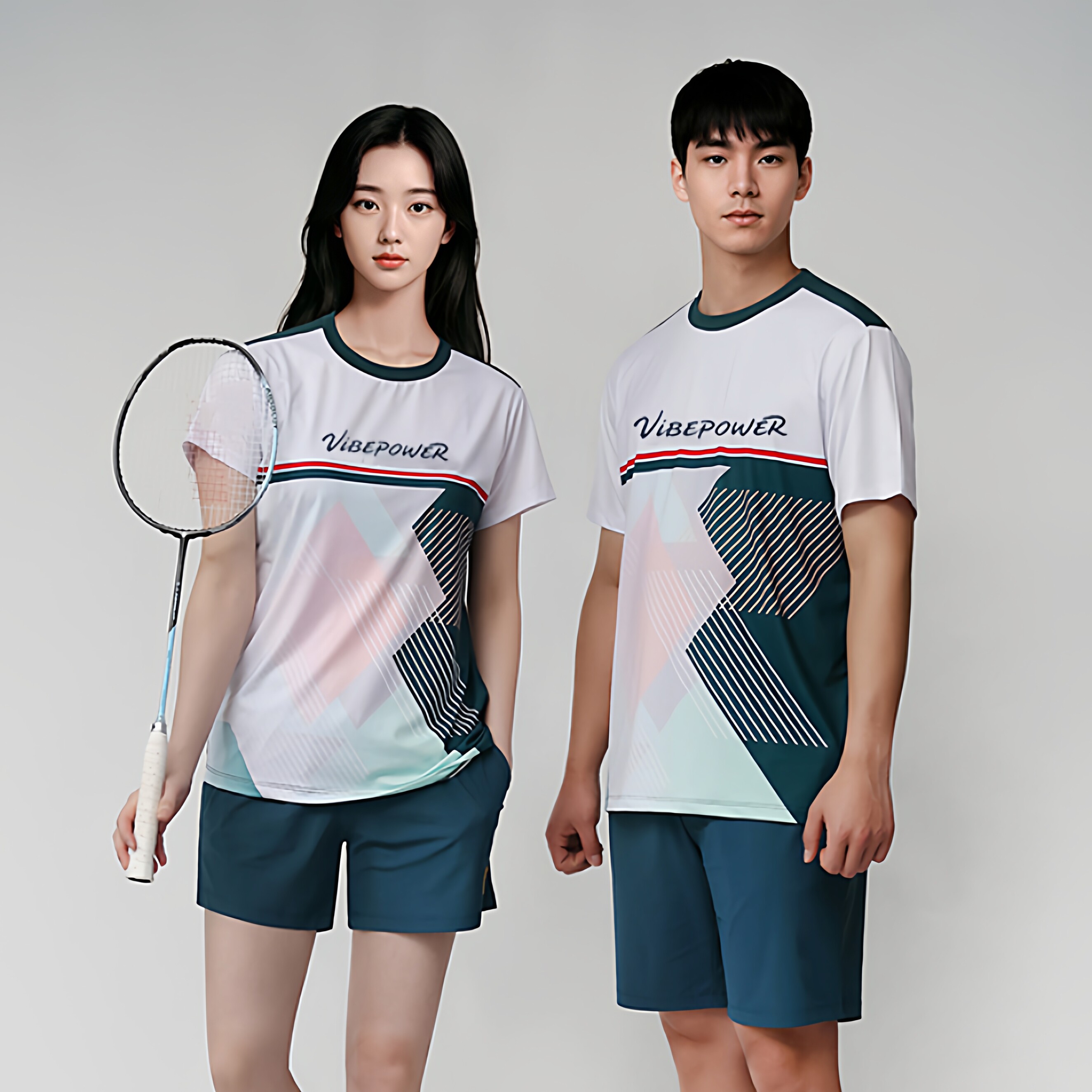 2026新款速干短袖羽毛球服情侣