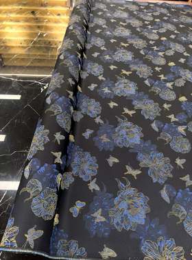 【蝴蝶牡丹】织金真丝宋锦140门幅40姆米 半米链接 不退货