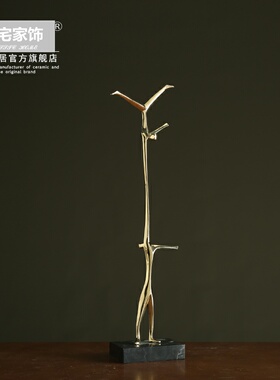 一托一金属雕塑工艺品杂技运动人物摆件 办公室书房桌面装饰摆件