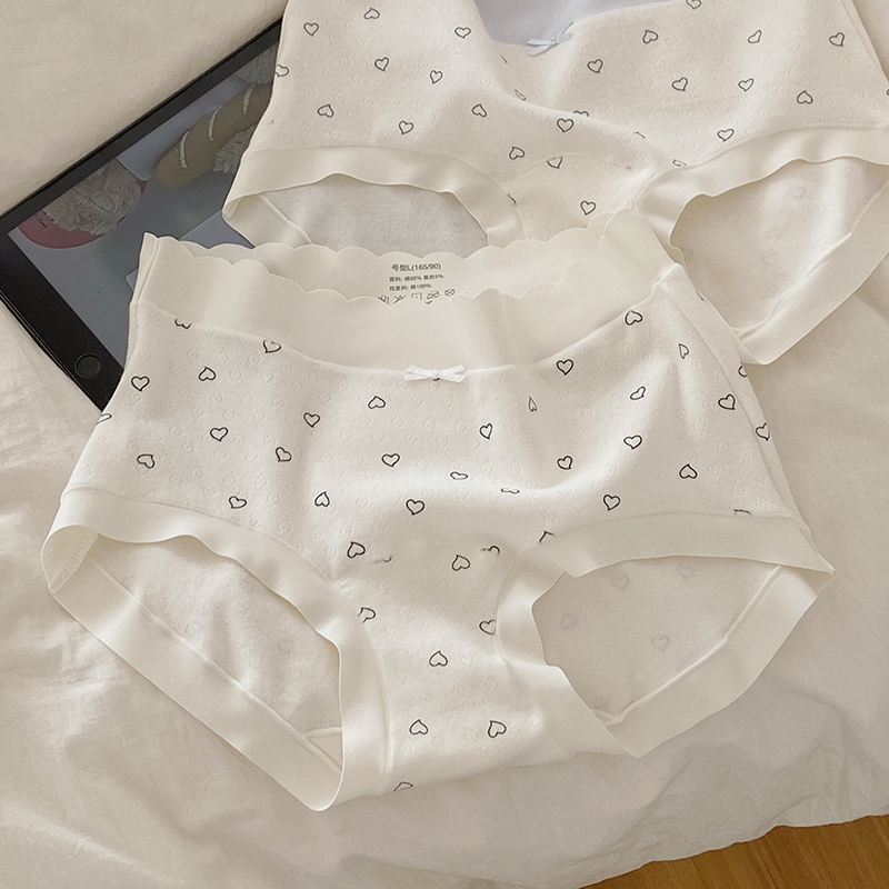 纯棉提花女士三角裤头A类亲肤