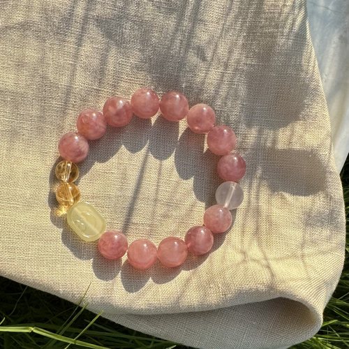 财富/爱情稀有半玉化老矿紫马粉