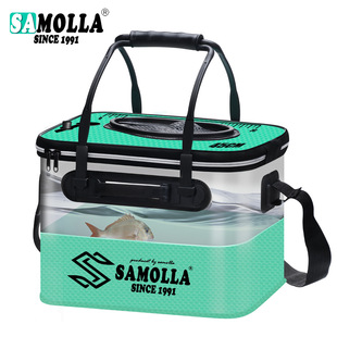 野者2025新款钓鱼水桶折叠活鱼桶厚钓鱼箱渔户桶鱼护包钓鱼打水桶