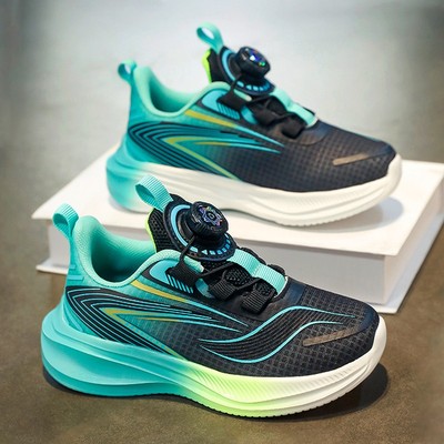 莆田男鞋2025新款冬季旋转扣大童运动鞋初中学生超轻减震跑步潮鞋
