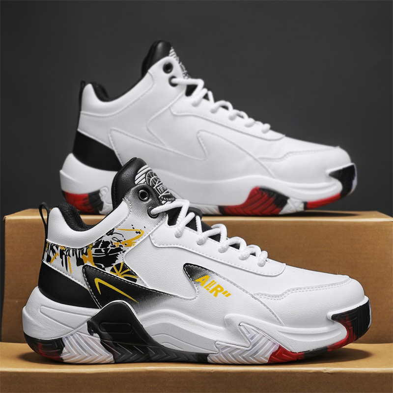 男鞋冬季2025新款潮流休闲运动鞋学生篮球跑步防滑增高厚底老爹鞋