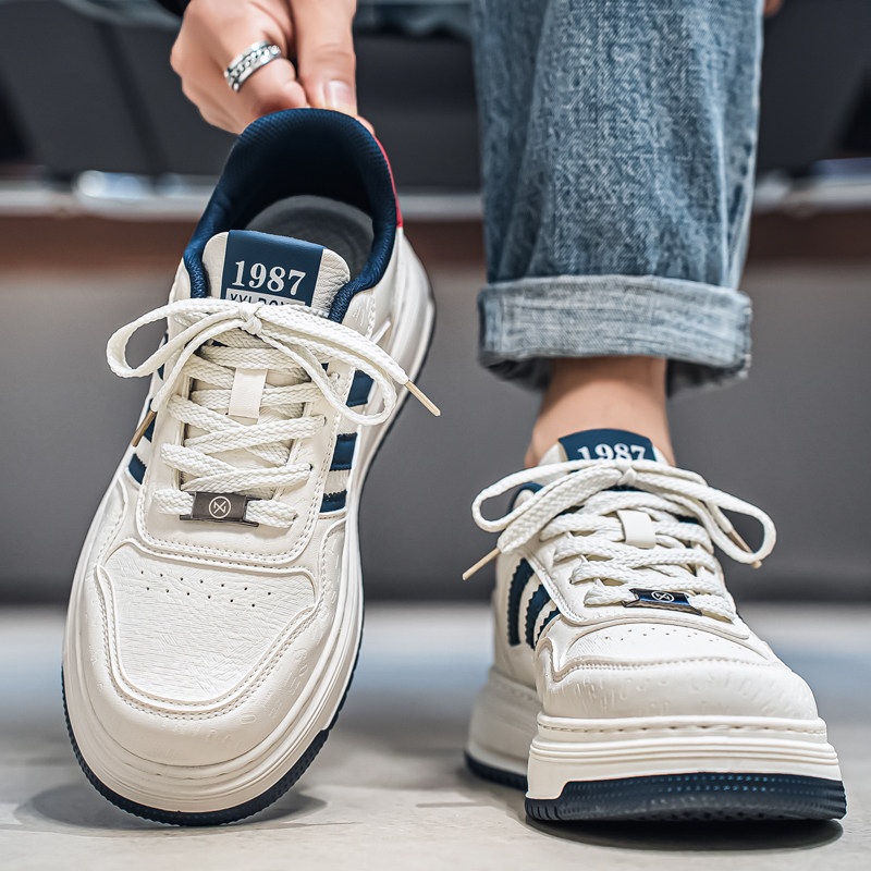 莆田男鞋2026新款春季青少年内增高防滑小白板鞋户外运动耐磨潮鞋,流行男鞋,单鞋,淘宝优惠券,粉丝福利购,淘宝优惠卷