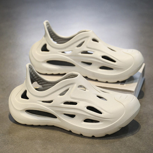 椰子洞洞鞋男夏季踩屎感包头拖