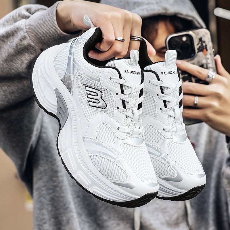 KFT脚王老爹鞋男款夏季潮流运动休闲 网面透气潮鞋青少年厚底增高