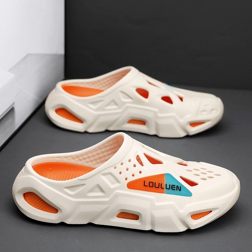 椰子洞洞鞋男款夏季外穿防滑夏天踩屎感包头拖鞋运动沙滩半拖凉鞋