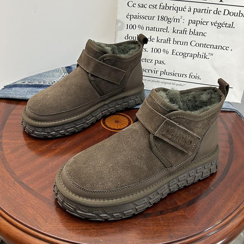 东北雪地靴男冬季防水防滑加绒保暖防寒大棉鞋男士户外休闲面包鞋