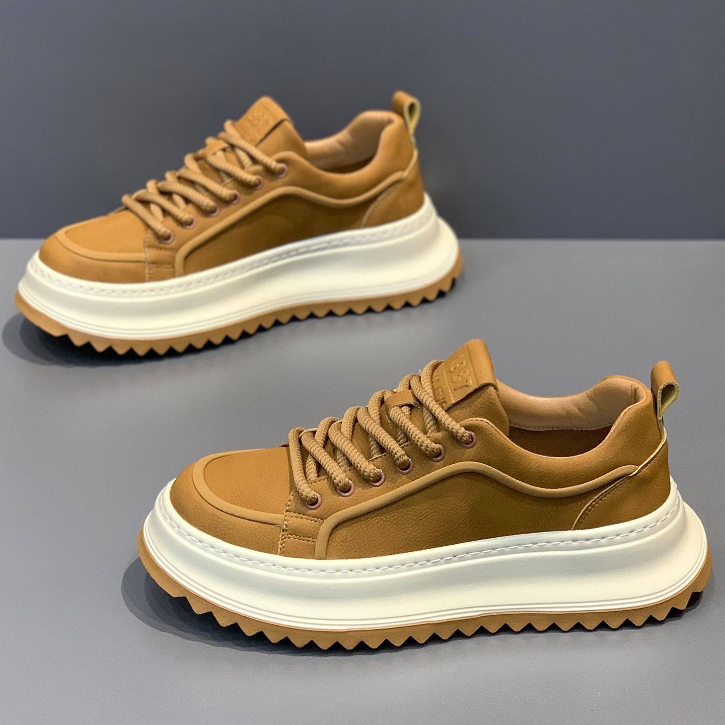 男鞋冬季防水防滑休闲工作上班劳保潮鞋男士轻便运动厚底增高板鞋,流行男鞋,单鞋,淘宝优惠券,粉丝福利购,淘宝优惠卷