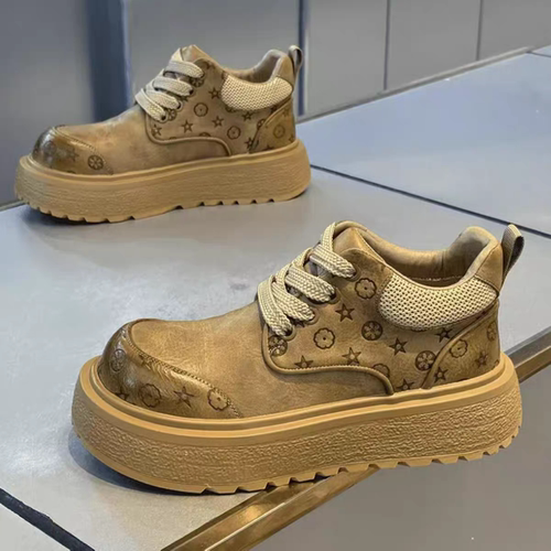 男鞋冬季潮牌高级感一脚蹬休闲百搭板鞋男士英伦风防滑厚底马丁靴