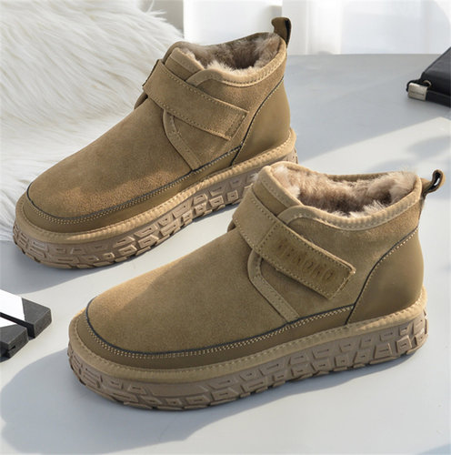 雪地靴男冬季加绒保暖棉鞋男士户外防水防滑厚底休闲百搭面包棉靴