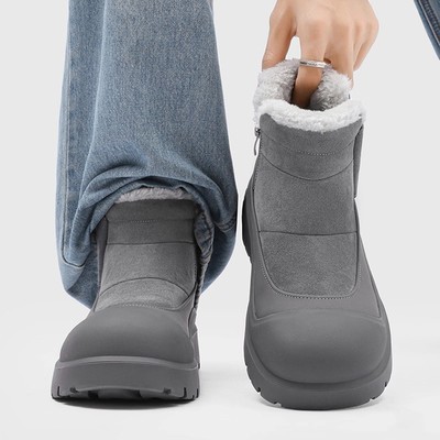 雪地靴男2025新款冬季加绒保暖男士户外防寒高帮大码46东北大棉鞋