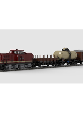 MOCPACK-BR110 + 混合货物列车火车高难度积木组装积木成人积木