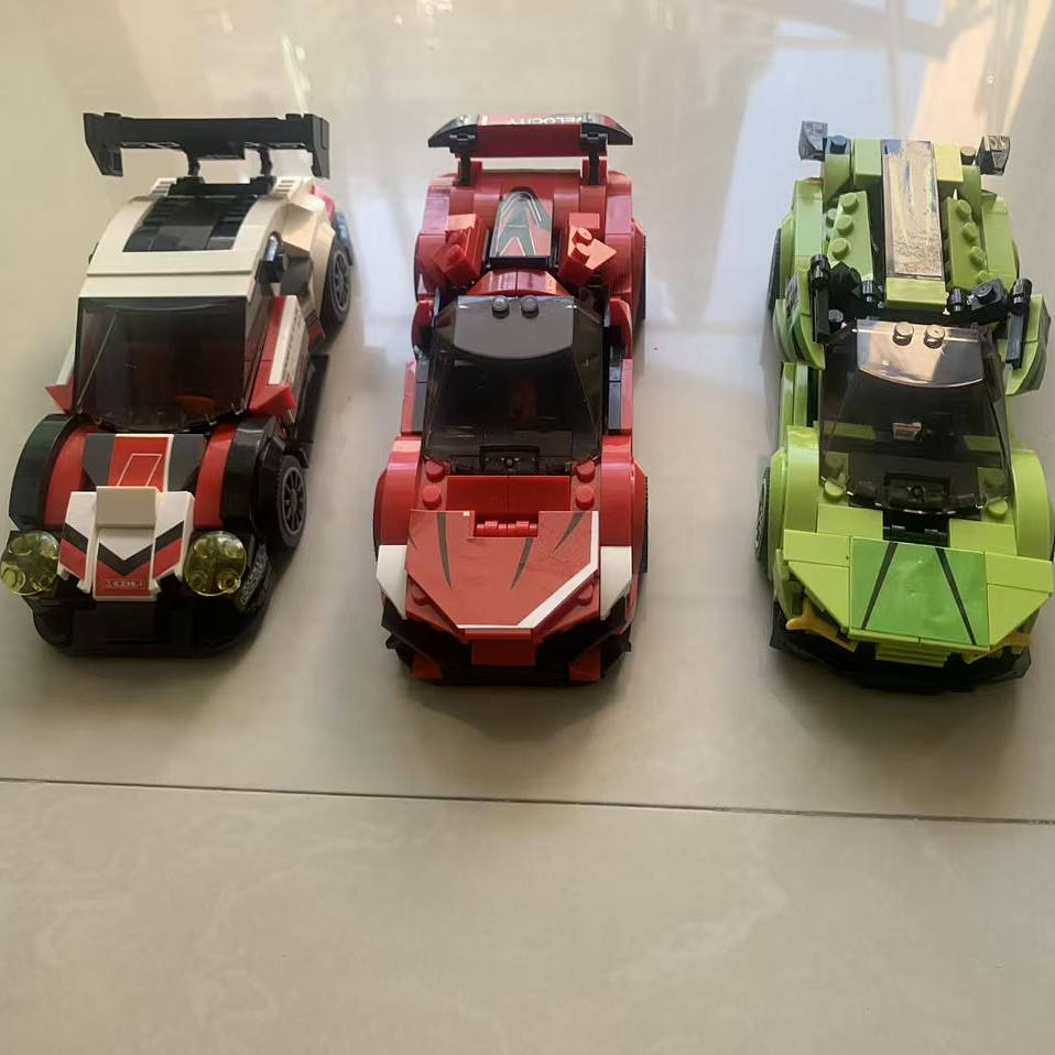 MOC8八格车迈凯伦兰博基尼治愈系高颜值高难度跑车拼图汽车形积木