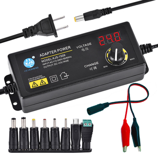 12V数显3 1509无极可调3 24V5A通用 36V可调压电源适配器KJS