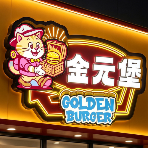 创意美式霓虹灯发光字招牌