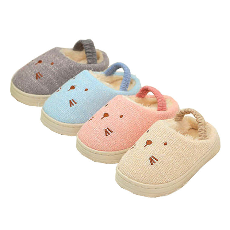 Pantoufles enfants en coton - semelle caoutchouc antidérapant - Ref 986498 Image 5