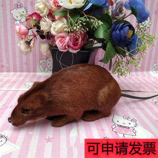 仿真新款假老鼠白色毛绒动物耗子模型玩偶整人整盅恶搞玩具愚人节