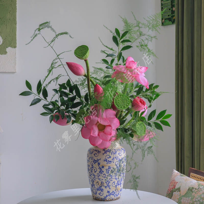 【这是真的！】荷花莲蓬鲜插花