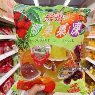 台湾制造晶晶椰果果冻香浓0卡0脂0蔗糖果冻椰果休闲零食960g