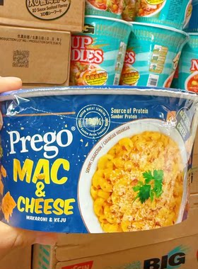 香港代购 马来西亚进口Prego蘑菇卡邦尼芝士通心粉即食意面泡面