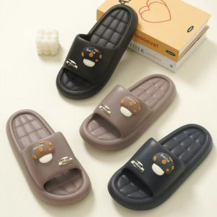 卡通蘑菇拖鞋女款室内家居2026夏季可爱情侣厚底浴室洗澡凉拖鞋男
