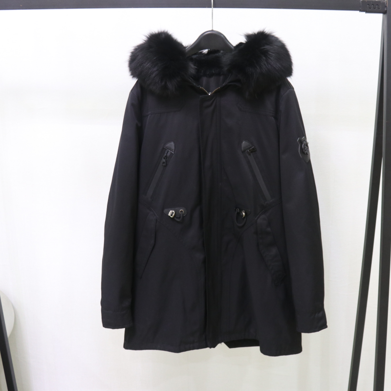 狐狸毛领加厚派克服外套