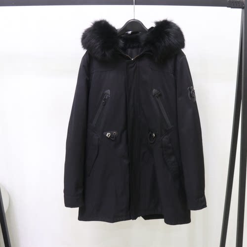 狐狸毛领加厚派克服外套