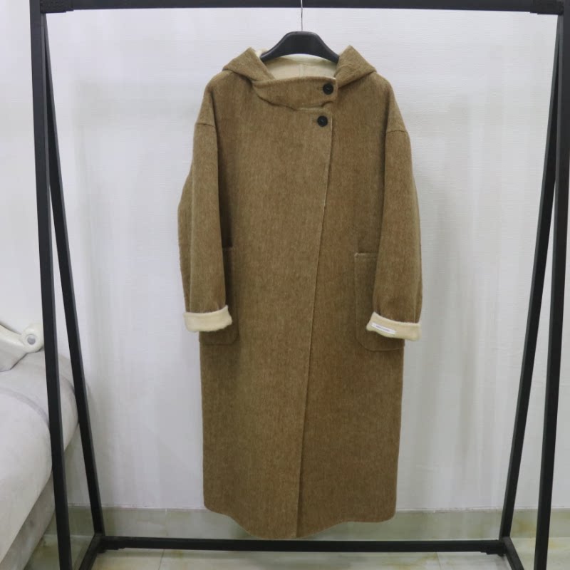 双面羊毛大衣女中长款秋冬