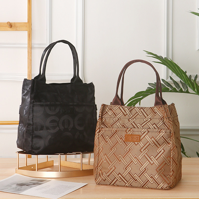 2024新款手提袋帆布包女上班族通勤女包妈妈外出手拎大容量午餐包