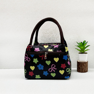 女款防水小型手提包妈咪帆布上班小拎包妈妈中老年人奶奶牛津布包