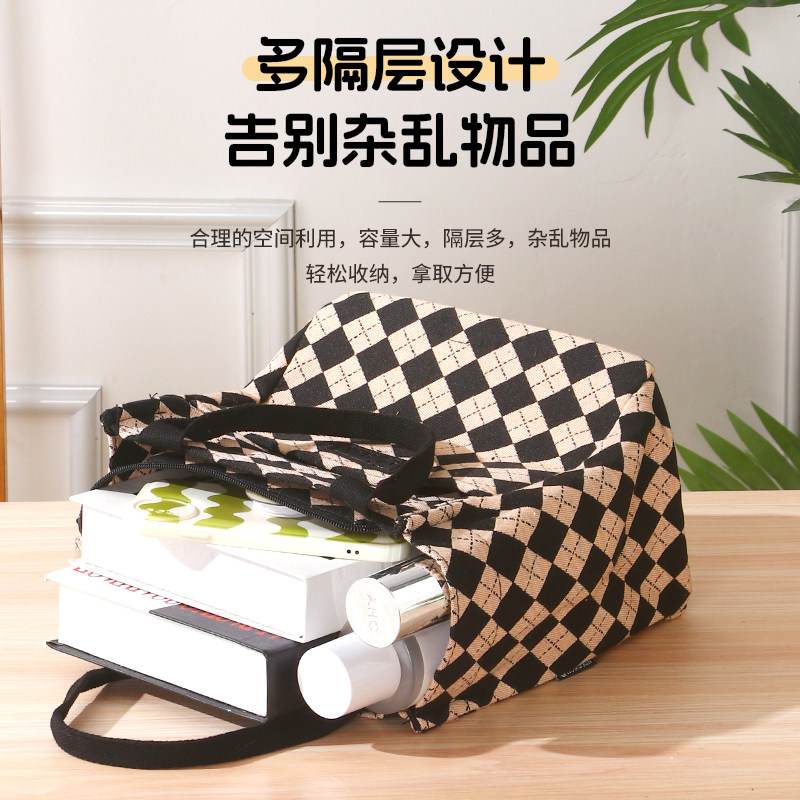 2024新款防水上班帆布包女手提袋子布袋妈妈包外出手拎轻便手提包