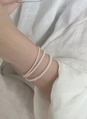 Margot手作施家珍珠手链女小众设计精致细款百搭叠戴手串手饰品